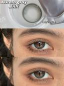 BARRIEYES 1 Day Contact Lens 6pcs #Aurora Gray -4.00