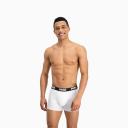 Basic Men's Boxers 2 Pack in White/Black, Size Medium by Puma