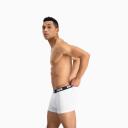 Basic Men's Boxers 2 Pack in White/Black, Size Medium by Puma