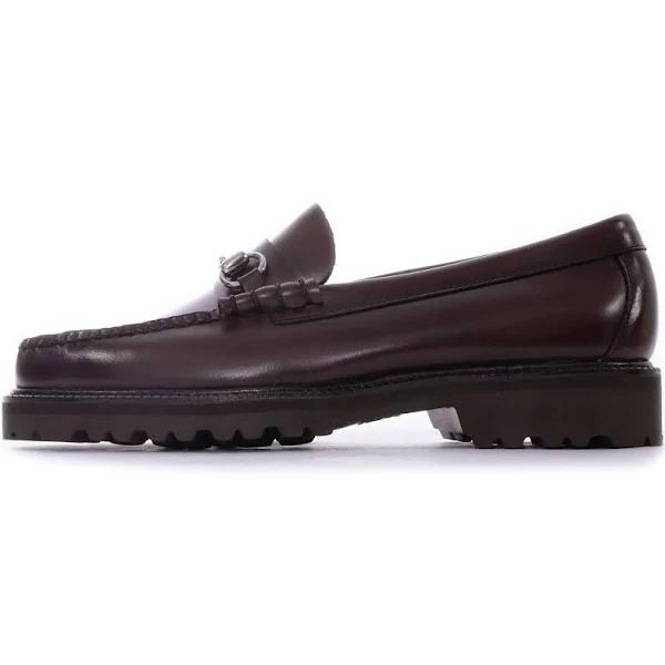 Bass Weejuns Men's Lincoln Horse Bit Loafer in Wine Leather, Size UK 10 | END. Clothing