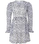 Batsheva Ruffled Flocked Tulle Mini Dress - Women - White Dresses - S