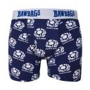 Bawbags Kids Scotland Rugby Badge Boxer - Navy / 8yr