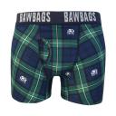 Bawbags Scotland Rugby Tartan Boxer Shorts-XXS