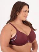 Be by Berlei Women's Active Contour Sports Bra - Merlot - Size 14C