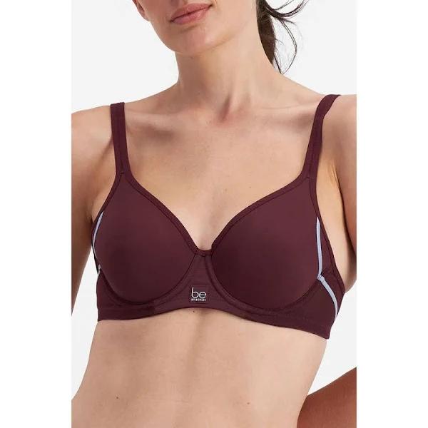 Be by Berlei Women's Active Contour Sports Bra - Merlot - Size 14C