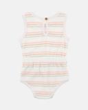Bebe Stripe Terry Bodysuit in Multi Assorted 1