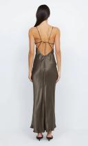 Bec + Bridge Indi Strappy Maxi Dress 14 Olive AU537964