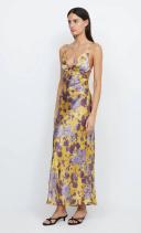 Bec + Bridge Indi Strappy Maxi Dress 8 Violet AU519382