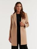 Becca Petite Single-Breasted Coatigan in Camel, Size 6