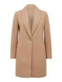 Becca Petite Single-Breasted Coatigan in Camel, Size 6
