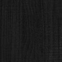 Bed Frame Black Solid Wood Pine 137x187 cm Double Size vidaXL