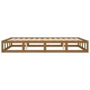 Bed Frame Honey Brown 137x187 cm Double Size Solid Wood vidaXL
