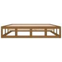 Bed Frame Honey Brown 137x187 cm Double Size Solid Wood vidaXL