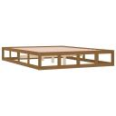 Bed Frame Honey Brown 137x187 cm Double Size Solid Wood vidaXL
