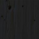 Bed Frame Solid Wood Pine 183x203 cm King Size Black