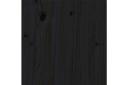 Bed Frame Solid Wood Pine 183x203 cm King Size Black