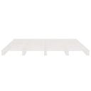 Bed Frame White 137x187 cm Double Size Solid Wood Pine