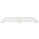 Bed Frame White 137x187 cm Double Size Solid Wood Pine