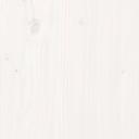 Bed Frame White 137x187 cm Double Size Solid Wood Pine