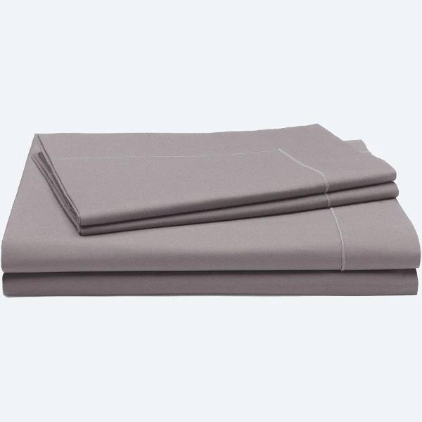 Bedding Set with Sheet Calm Grey / Cotton Percale / Double