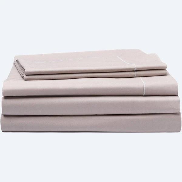 Bedding Superset Neutral Taupe / Cotton Percale / Double
