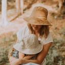 Bedhead Heritage Ladies Reversible Sun Hat M/56-60cm / Heather/Flax