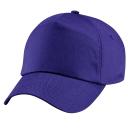 Beechfield Plain Unisex Junior Original 5 Panel Baseball Cap Purple One Size
