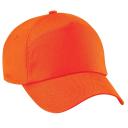 Beechfield Unisex Plain Original 5 Panel Baseball Cap (Pack of 2) Orange One Size