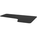 BEKANT Left-Hand Corner Table Top, Black Stained Ash Veneer