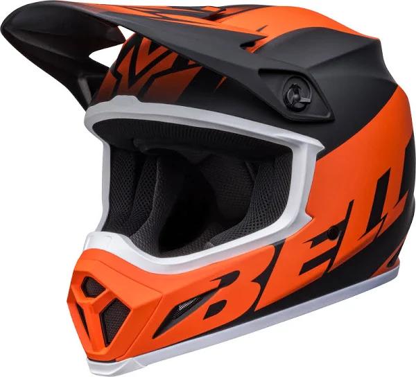 Bell Helmets MX-9 MIPS Disrupt Helmet (Large, Matte Black/Orange)