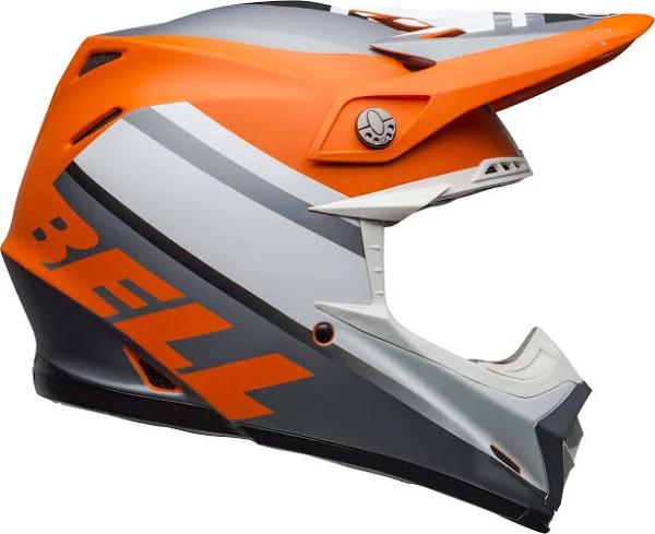 Bell Moto-9 MIPS Prophecy Matte Helmet - Orange/Black/Grey - L