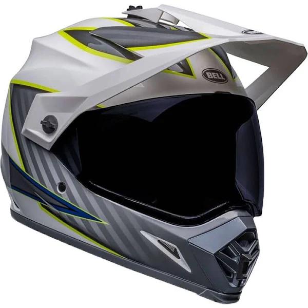 Bell MX-9 Adventure Dalton MIPS Helmet Large White/Hi-Viz Yellow