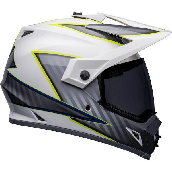 Bell MX-9 Adventure Dalton MIPS Helmet Medium White/Hi-Viz Yellow