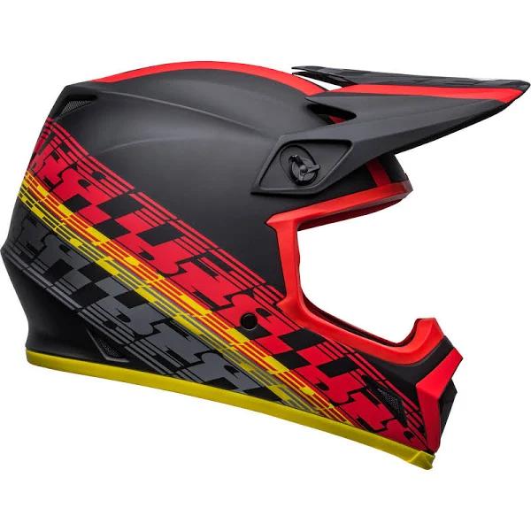Bell MX-9 MIPS Helmets Matte Black/Red Offset / Small