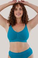 Bella Bamboo Ultimate Adjustable Wirefree Bra 2 Pack | Crop Top Bras teal/sand / M