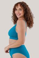 Bella Bodies Ultimate Adjustable Bamboo Crop Bra 2 Pack in Emerald & Wine Small