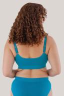 Bella Bodies Ultimate Adjustable Bamboo Crop Bra 2 Pack in Emerald & Wine Small