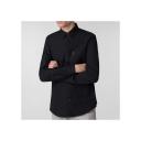 Ben Sherman LS Oxford Shirt Barely Black