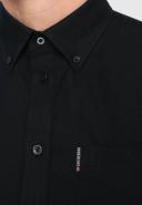 Ben Sherman LS Oxford Shirt Barely Black