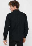 Ben Sherman LS Oxford Shirt Barely Black