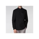 Ben Sherman LS Oxford Shirt Barely Black