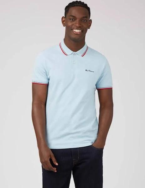 Ben Sherman - Men's Blue Polo Shirts - Signature Polo - Size XS at The Iconic