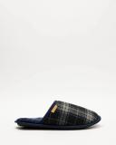 Ben Sherman - Men's Blue Slippers - Amangiri Check Mules - Size 41/42 at The Iconic