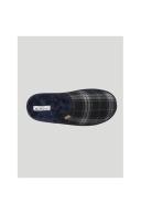 Ben Sherman - Men's Blue Slippers - Amangiri Check Mules - Size 43/44 at The Iconic