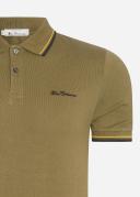 Ben Sherman Men's Signature Camouflage Green 100% Cotton Polo Shirt Large / Green