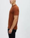 Ben Sherman Signature Chest Embroidery Tee in Bronze Brown L