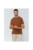 Ben Sherman Signature Chest Embroidery Tee in Bronze Brown L