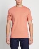 Ben Sherman Signature Chest Embroidery Tee in Dark Pink L