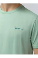 Ben Sherman Signature Chest Embroidery Tee in Eggshell Green XL