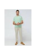 Ben Sherman Signature Chest Embroidery Tee in Eggshell Green XL